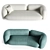 Italian Luxury: Hessentia GIO Sofa 3D model small image 4