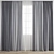 Premium Quality 3D Curtain Model 3D model small image 1