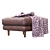 Sleek Sven Charm Ottoman: Modern Elegance for Your Space 3D model small image 1