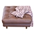 Sleek Sven Charm Ottoman: Modern Elegance for Your Space 3D model small image 2