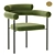 Elegant Portia Dining Chair 3D model small image 1