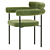 Elegant Portia Dining Chair 3D model small image 4