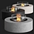 EcoSmart Base | Multifunctional Fire Pit Coffee Table 3D model small image 2