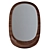 Sleek Wood Mirror with Shelf by Kristalia 3D model small image 5