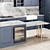 Ikea Kitchen Idea02: Sink, Mixer, Hood, Wine 3D model small image 5