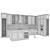 Ikea Kitchen Idea02: Sink, Mixer, Hood, Wine 3D model small image 8