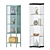 Modern Glass Door Cabinets for Stylish Storage 3D model small image 1