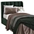 Cream Lizbeth Fabric Bed 228 - Elegant and Comfy 3D model small image 5