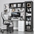 Ergo-Workspace Elite: Chair, Gamepad, Monitor, Desk, Drawers 3D model small image 1