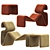 Etcetera Lounge Chair: Contemporary Comfort at its Finest 3D model small image 1