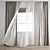 Wind Blowing Curtain 3D Model 3D model small image 1