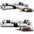 Modern Arflex Sofa | 2015 Design 3D model small image 5