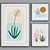 Minimalist Plant Picture Frame Set 3D model small image 3