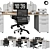 Modern Ergonomic Office Chair 3D model small image 11
