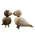 Title: Kay Bojesen PBR Birds & Dog Figurine 3D model small image 2