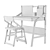 Growing Table and Chair Set Uno 3D model small image 2