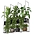 Metal Box Hanging Plants - Set 225 3D model small image 1