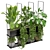 Metal Box Hanging Plants - Set 225 3D model small image 2