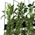 Metal Box Hanging Plants - Set 225 3D model small image 4