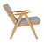 Folda Acacia Wood Garden Chair 3D model small image 2