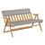 Folda Outdoor Garden Bench 3D model small image 1