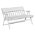 Folda Outdoor Garden Bench 3D model small image 5