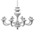 Smoke Gray Glass Chandelier, L8 Model 3D model small image 3