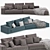 Luxurious Budapest Soft Sofa 3D model small image 1