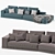 Luxurious Budapest Soft Sofa 3D model small image 2