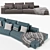 Luxurious Budapest Soft Sofa 3D model small image 3