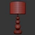 Copper Touch Table Lamp: Modern Elegance 3D model small image 3