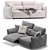 Natuzzi Supor 2-Seat Sofa: 2 Colors 3D model small image 2