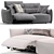 Natuzzi Supor 2-Seat Sofa: 2 Colors 3D model small image 5