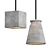 Modern Concrete Pendant Lamps 3D model small image 1