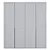 Sleek Graphite Swing Wardrobe 3D model small image 3