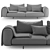 Albedo M2 Modern Sofa 3D model small image 2