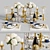 Elegant Dinner Table Set 3D model small image 1