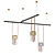 Modern Dario Chandelier: Sleek, Stylish 3D model small image 1