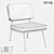 Metal Armchair: LoftDesign 3785 3D model small image 2