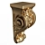 Elegant Carved Corbel: Exquisite 3D Model 3D model small image 9