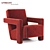 Contemporary Utrecht Armchair: Sleek Design by Cassina 3D model small image 2