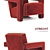 Contemporary Utrecht Armchair: Sleek Design by Cassina 3D model small image 4