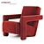 Contemporary Utrecht Armchair: Sleek Design by Cassina 3D model small image 7