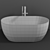 Positano Lucite Acrylic 1400mm Bath 3D model small image 3