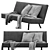 Sleek Dutch Sofa 3D model small image 2