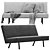 Sleek Dutch Sofa 3D model small image 3