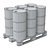 Metal Barrels on Wooden Pallet 3D model small image 2