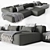 Luxury Italian Cloud Sofa by LEMA 3D model small image 2