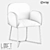 LoftDesigne 35377 Chair: Metal & Fabric, 62x60x80 cm 3D model small image 2