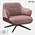 Metal and Fabric Armchair | LoftDesigne 36562 3D model small image 1